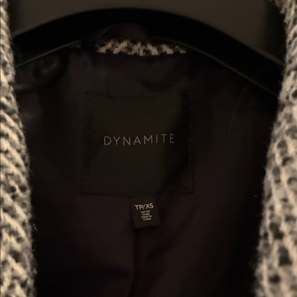 Dynamite Gray Herringbone Double-Breasted Pea Coat - Picture 2 of 6